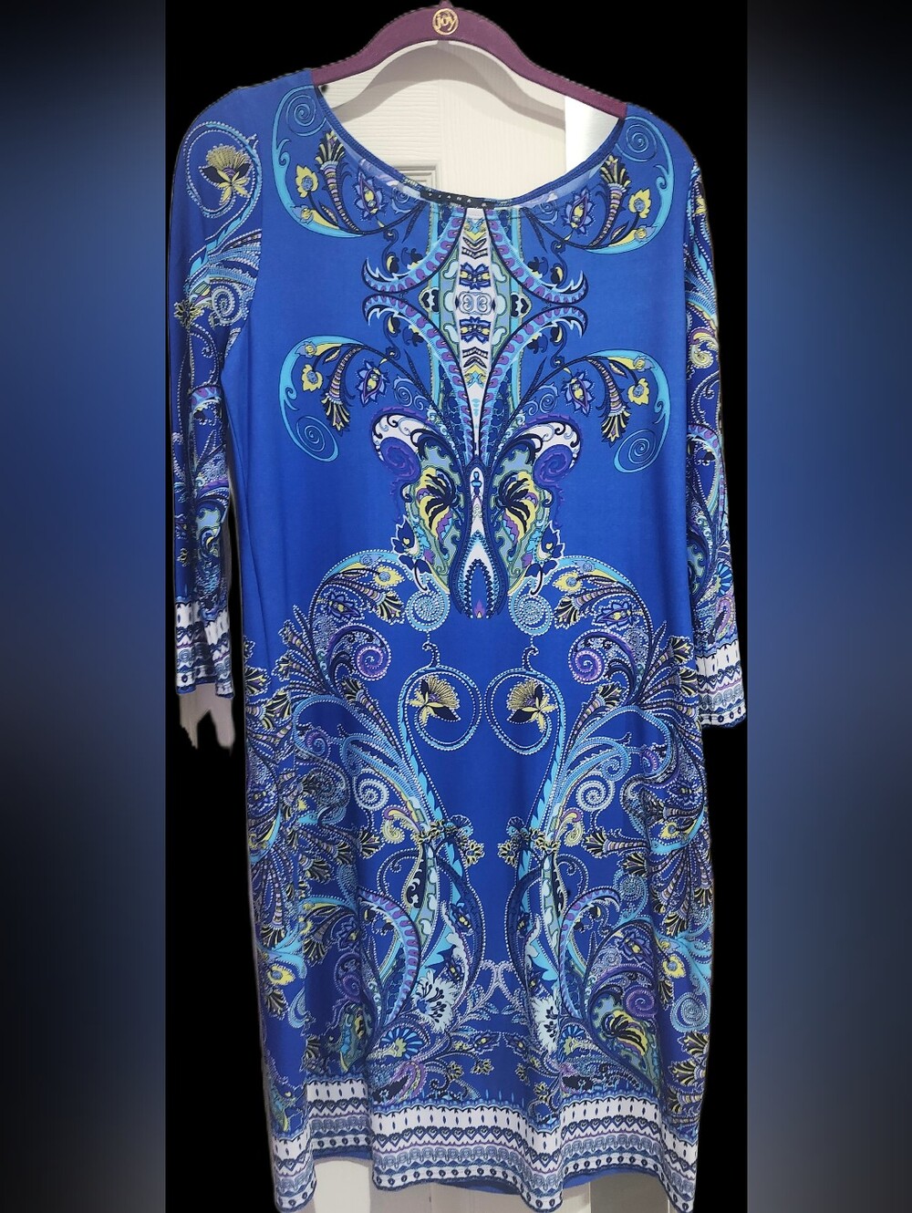 Tiana B. Blue Paisley-Print Tunic